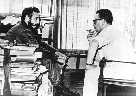 El presidente Allende y Fidel Castro en Santiago de Chile en 1972. ABC